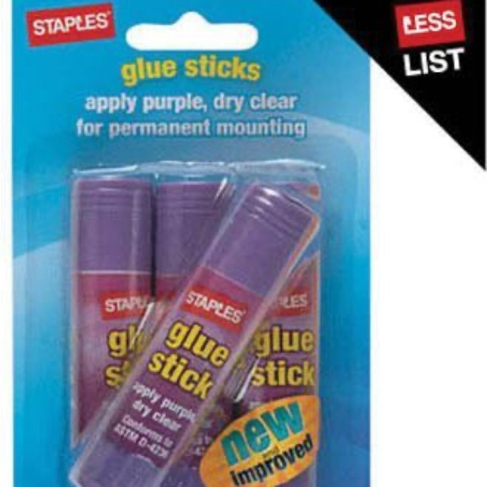 *BRAND NEW* Staples Purple 4 Pack Glue Sticks